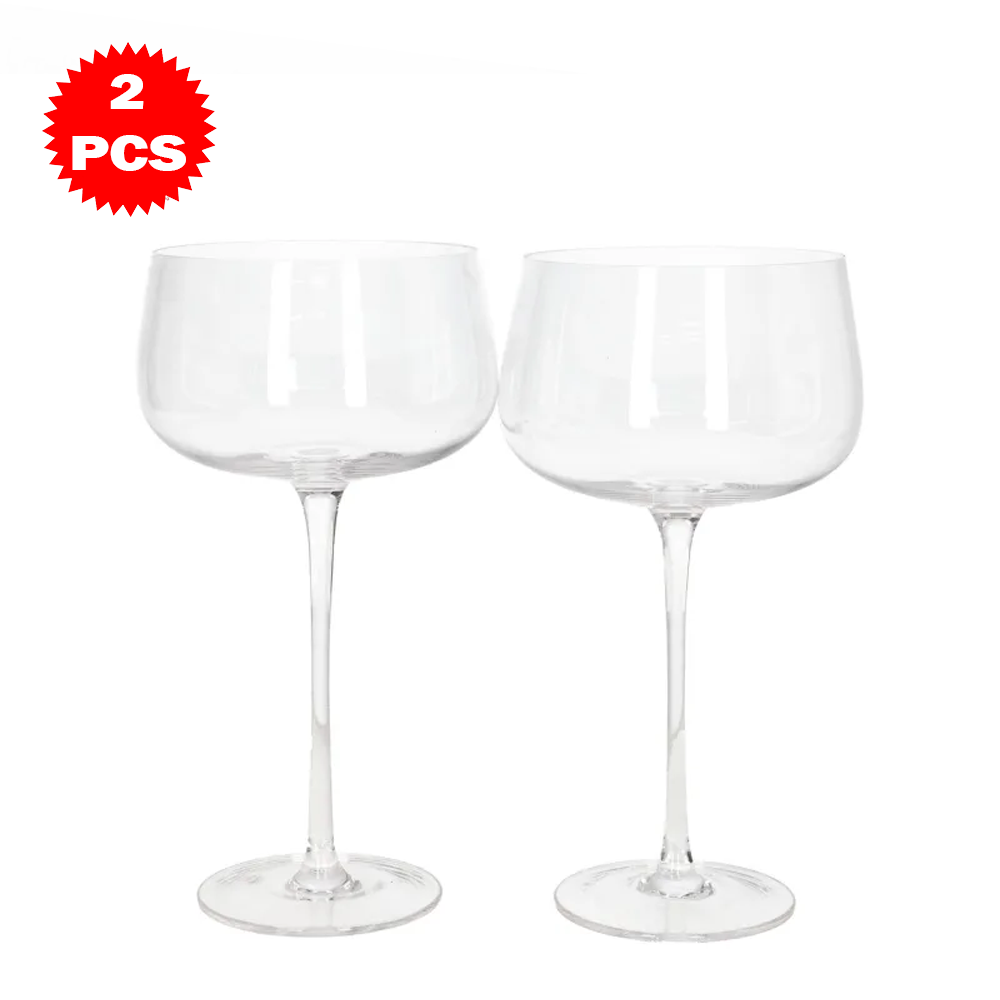 طقم كؤوس زجاجية فاخرة – 2 قطعة