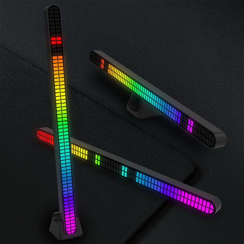 ضوء إيقاعي لاسلكي للتحكم بالصوت RGB،