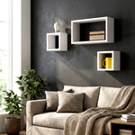 طقم أرفف حائط ديكور 3 قطع