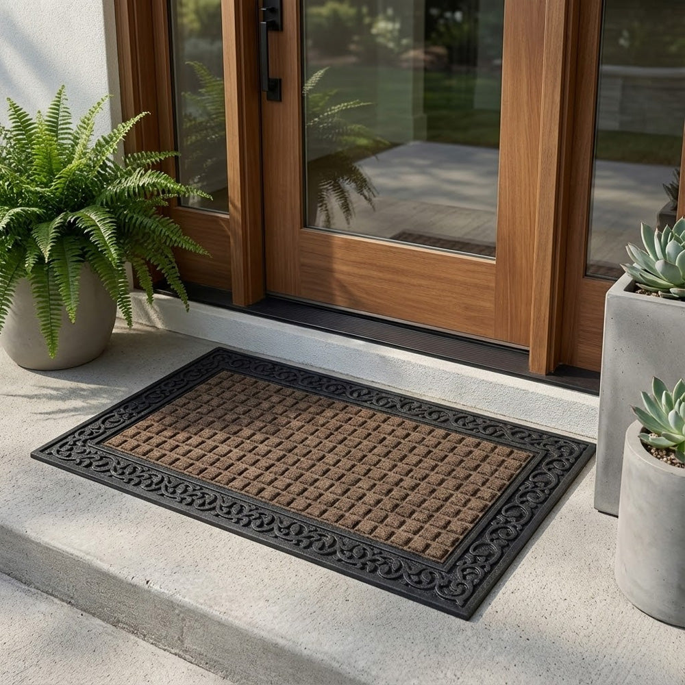 سجادة باب كلاسيكية صلبة - 90*60