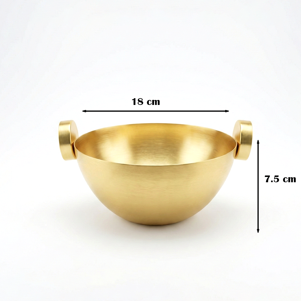 وعاء تقديم معدني صغير