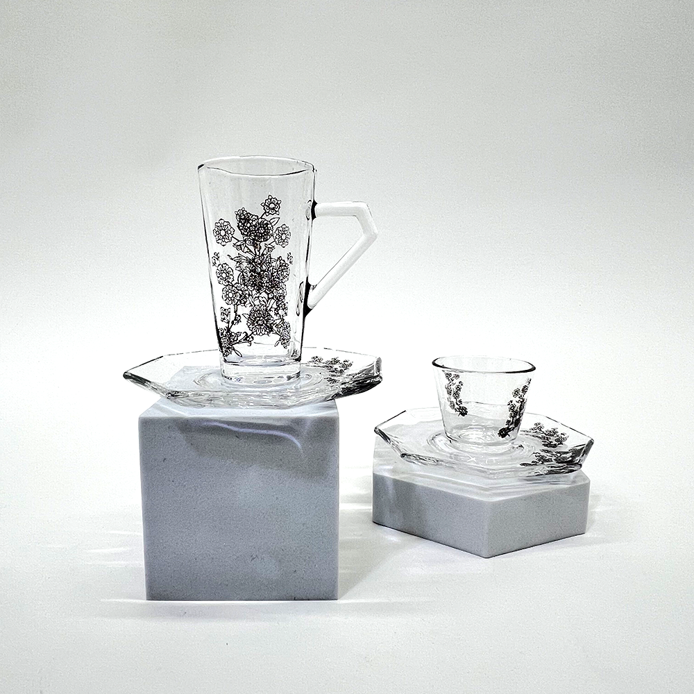 طقم استكانة وفنجان 18قطعة