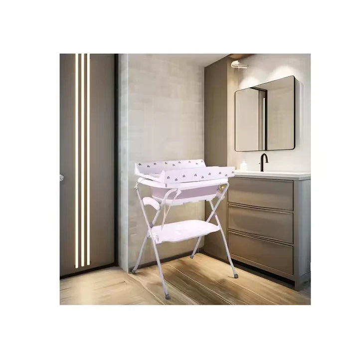 حوض استحمام لحديثي الولادة مع طاولة