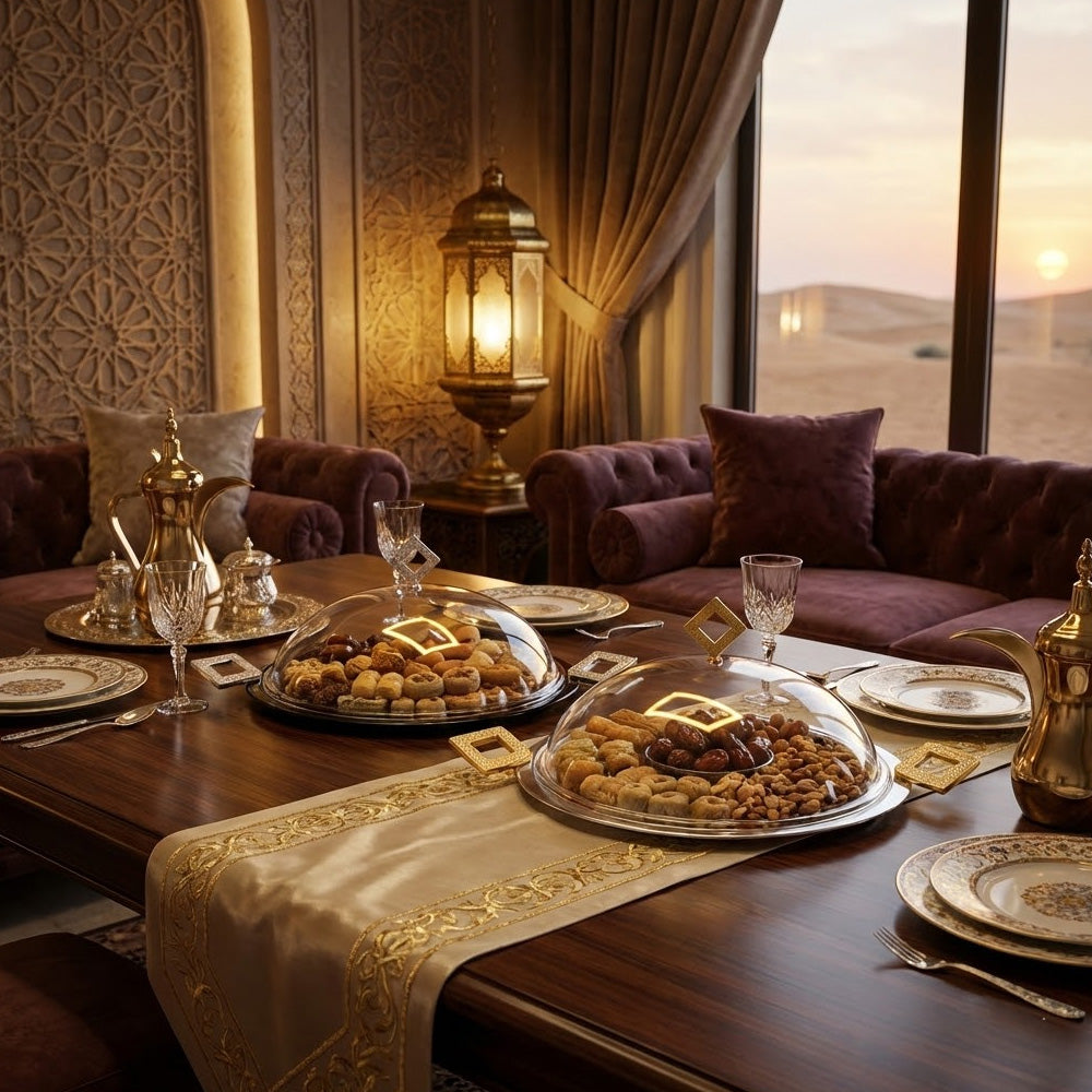 صينية تقديم بغطاء مقبب - صغيرة