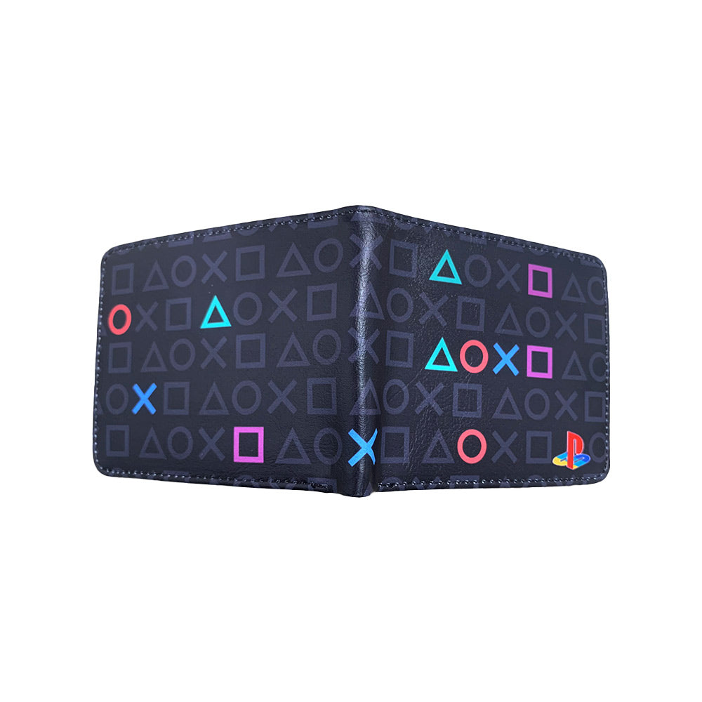 محفظة جلد PU مطبوعة على شكل زر بلاي ستيشن 17