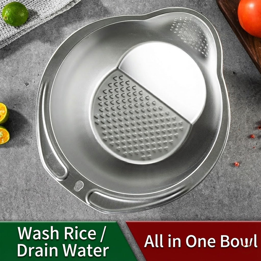 وعاء غسل وتصفية الأرز