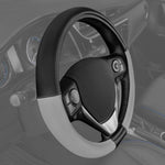 غطاء عجلة القيادة أسود+رمادي فاتح