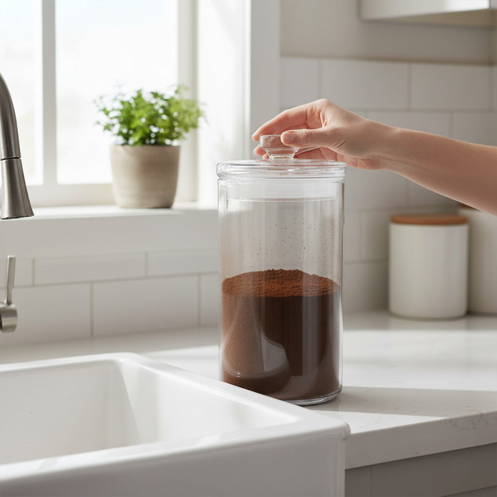 برطمان تخزين زجاجي مزخرف