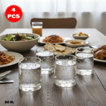 طقم أكواب مزين بفواكه ملونة