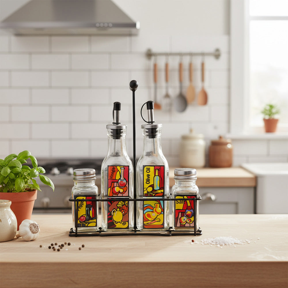 طقم حامل زيوت هرمي الحجوم