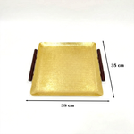 صينية تقديم وسط مربعة