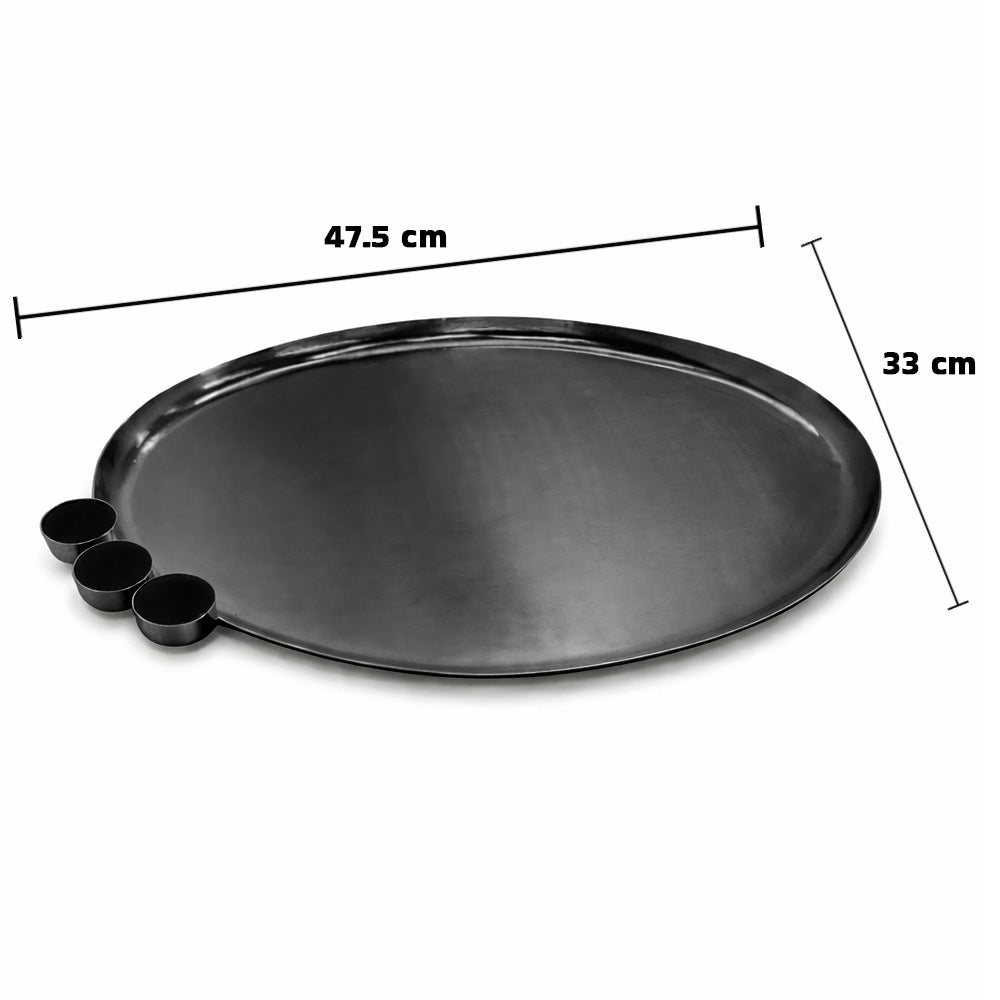 صينية تقديم بيضاوية-كبير