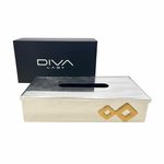 علبة مناديل معدن فاخرة