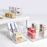 صندوق تخزين شفاف فواصل