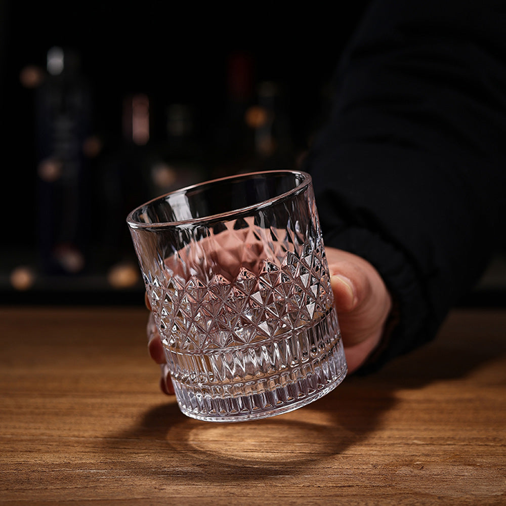 كأس كريستالي مقطوع بالماس 350 مل – 6 قطع