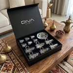 طقم استكانة وفنجان 18 قطعة