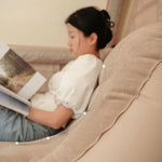 سرير هوائي قابل للنفخ مع مضخة ووسادتين