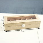 صندوق ساعات جلدي فاخر