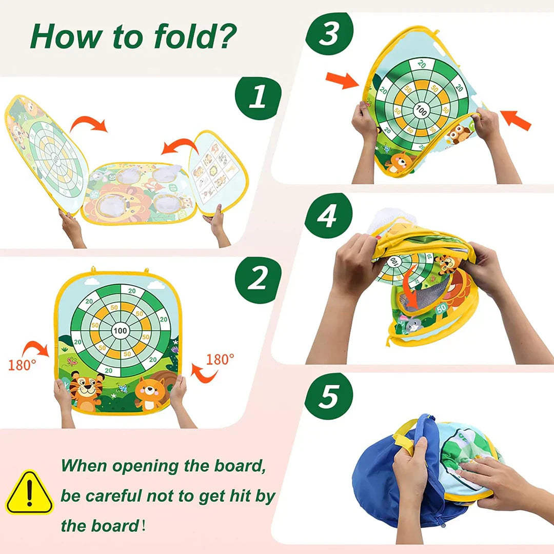 لعبة رمي المخاريط البلاستيكية