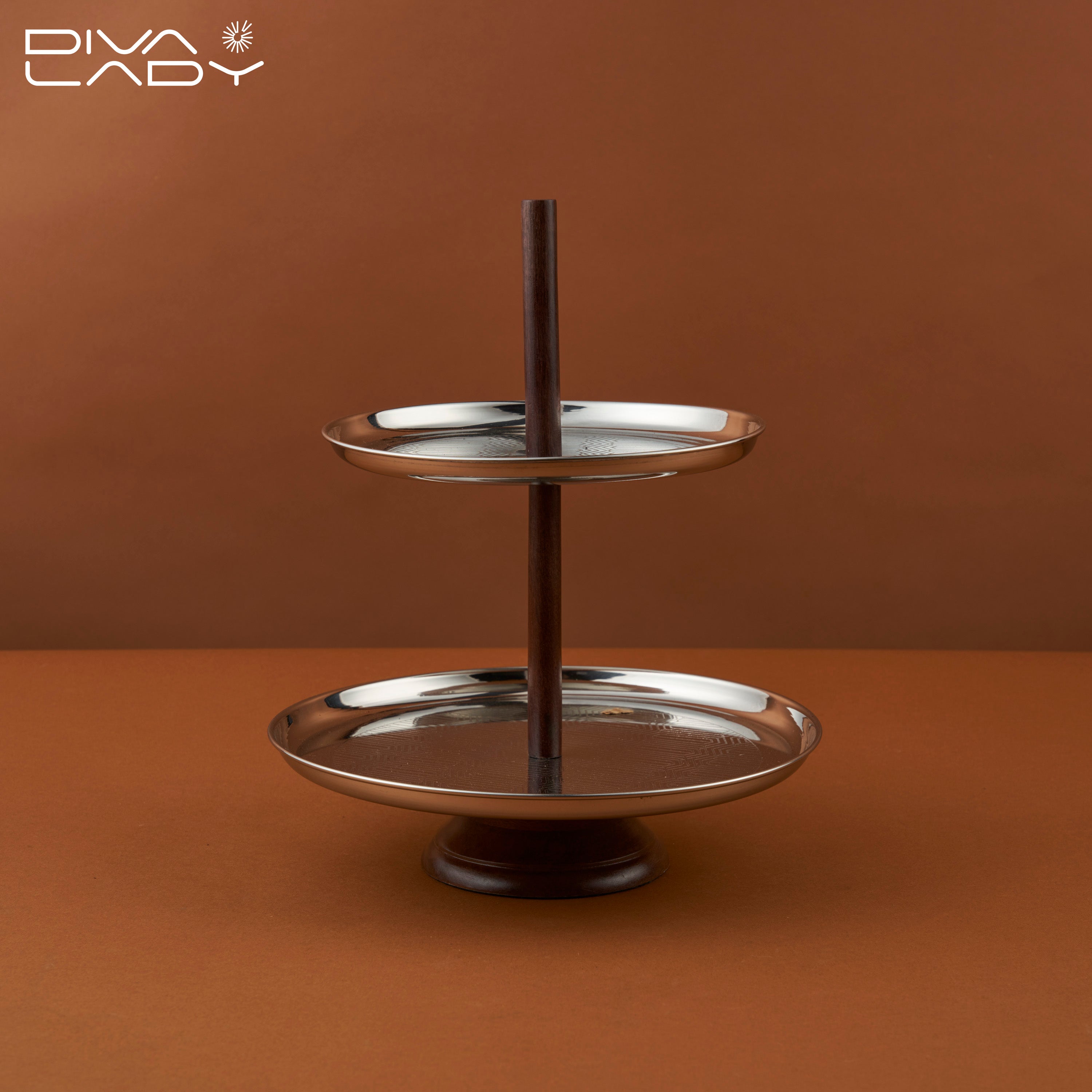 صحن تقديم حلى 2 طابق