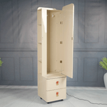 خزانة مع علاقات وأرفف وأدراج