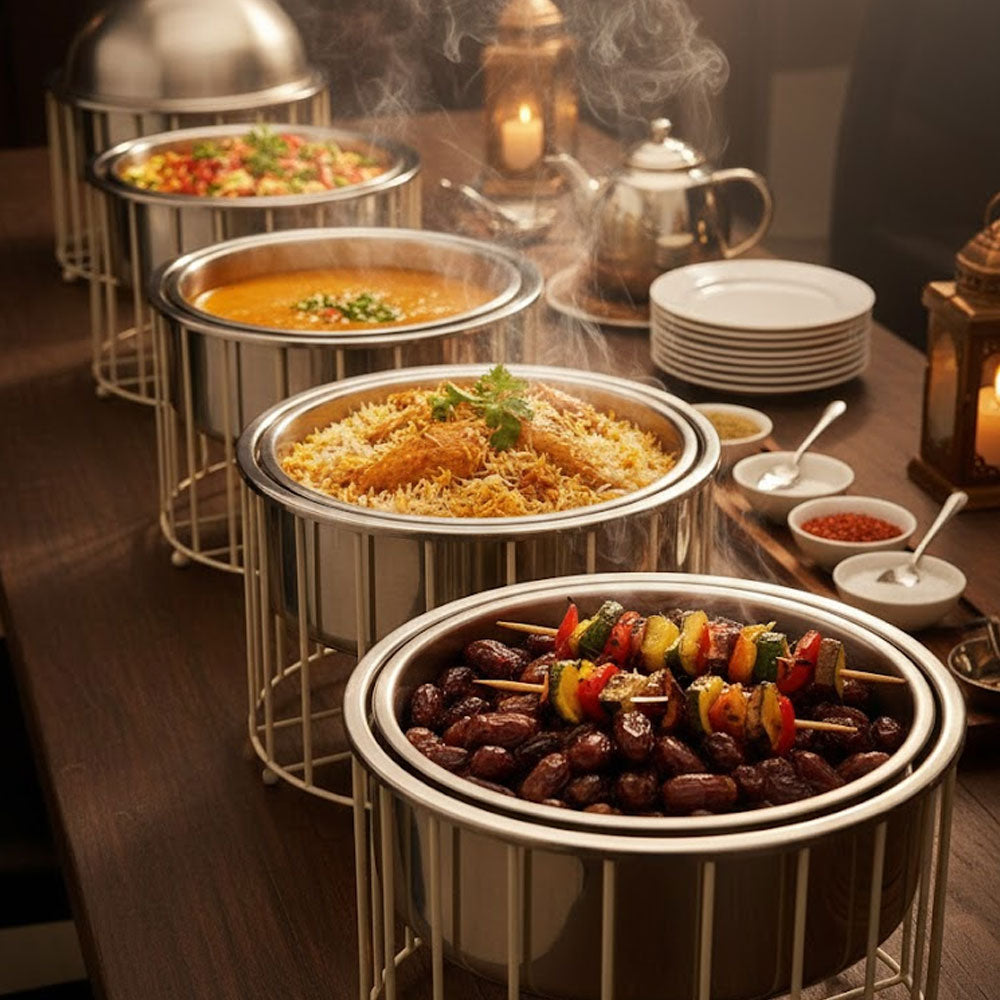 سخان طعام فاخر بتصميم / فضي