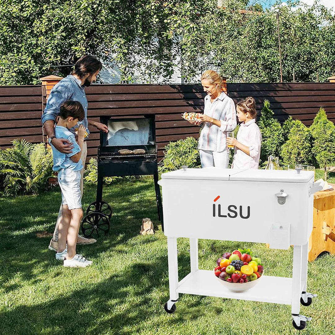 صندوق وعربة تبريد متحرك بسعة 73 لتر من ILSU