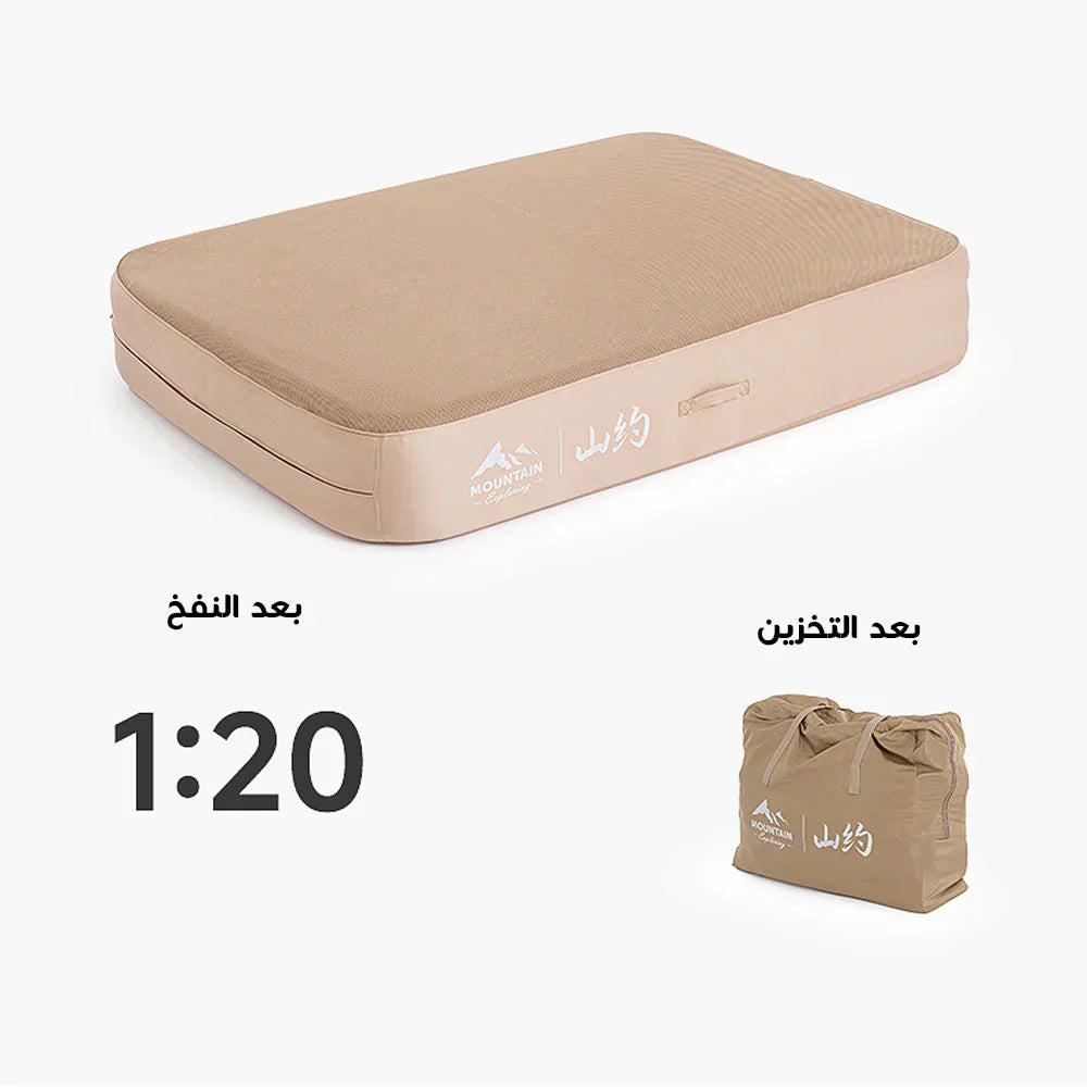 مرتبة هوائية محمولة ذاتية النفخ – مريحة للسفر والتخييم