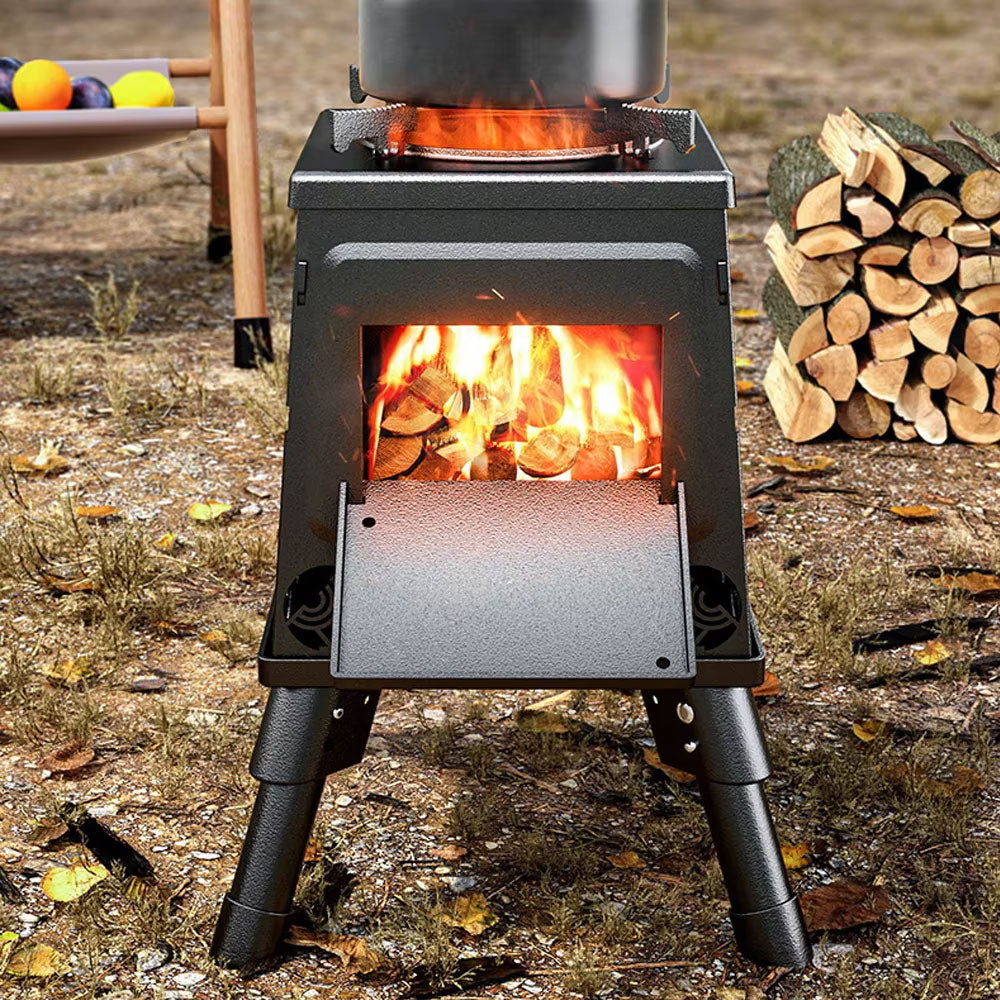 موقد محمول لحرق الأخشاب