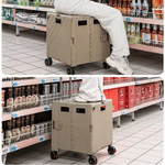 عربة مع طاولة تخييم قابلة للطي