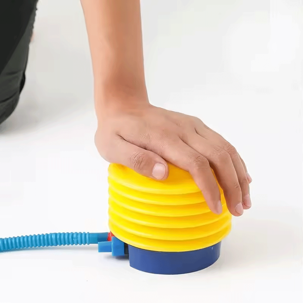 كرسي استرخاء قابل للنفخ اليدوي مع وسادة قدم