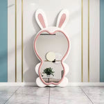 مرآة ديكور لغرفة المعيشة على شكل أرنب