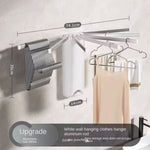 رف تجفيف ملابس قابل للطي مثبت