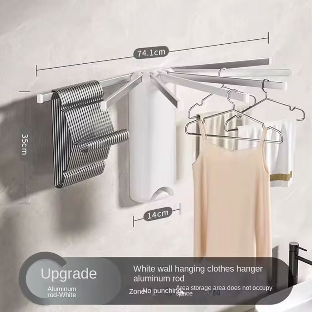 رف تجفيف ملابس قابل للطي مثبت