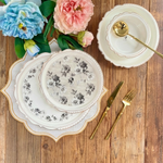 طقم أطباق مائدة فاخر 24 قطعة