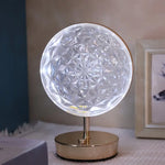 مصباح طاولة على شكل ندفة ثلجية