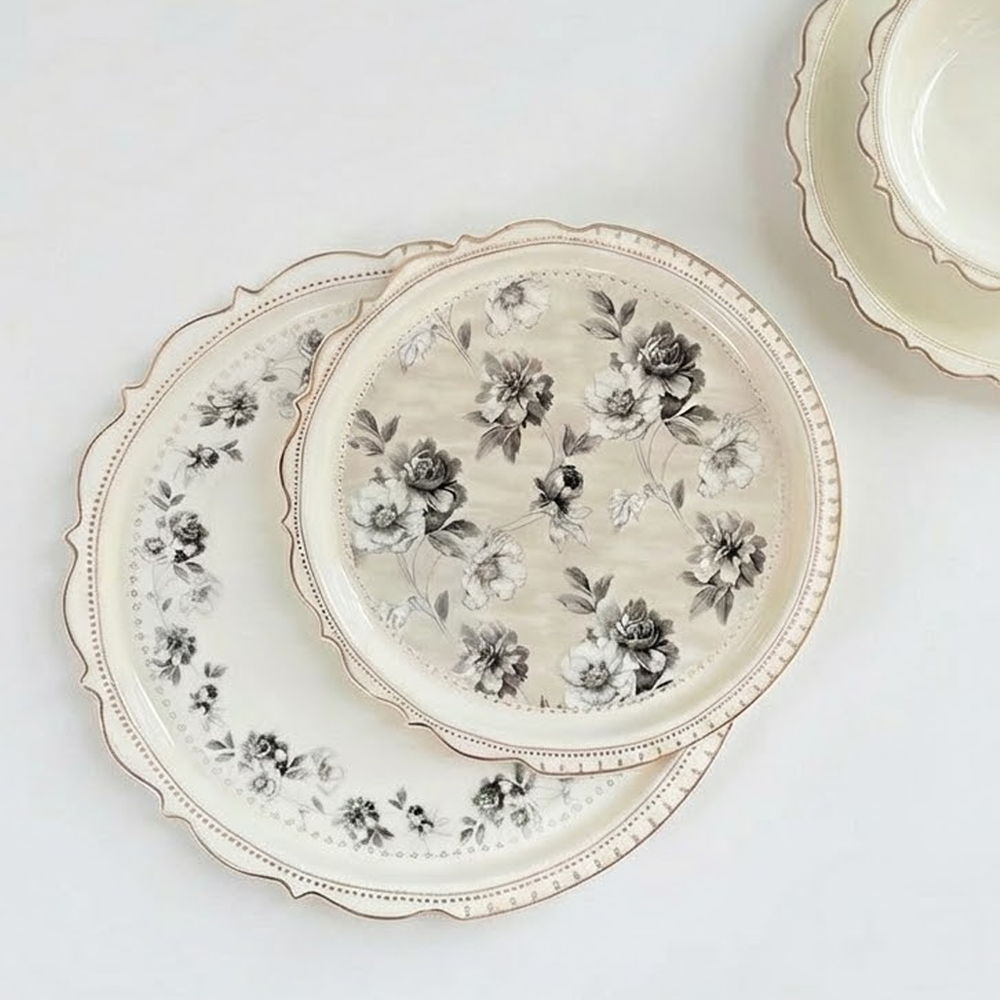 طقم أطباق مائدة فاخر 24 قطعة