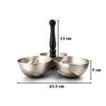 وعاء تقديم ثلاثي