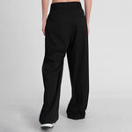 بنطلون نسائي عريض بكسرات