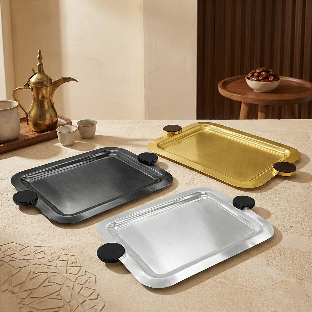 صينية تقديم مستطيلة - كبير