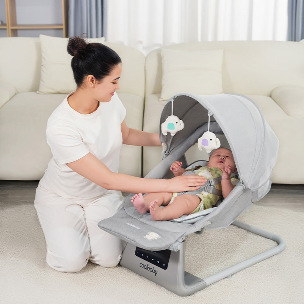 كرسي هزاز ذكي مع نظام موسيقى