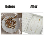 صينية مخملية للخواتم والمجوهرات