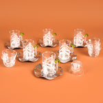 طقم استكانه وفناجين18ق نخله