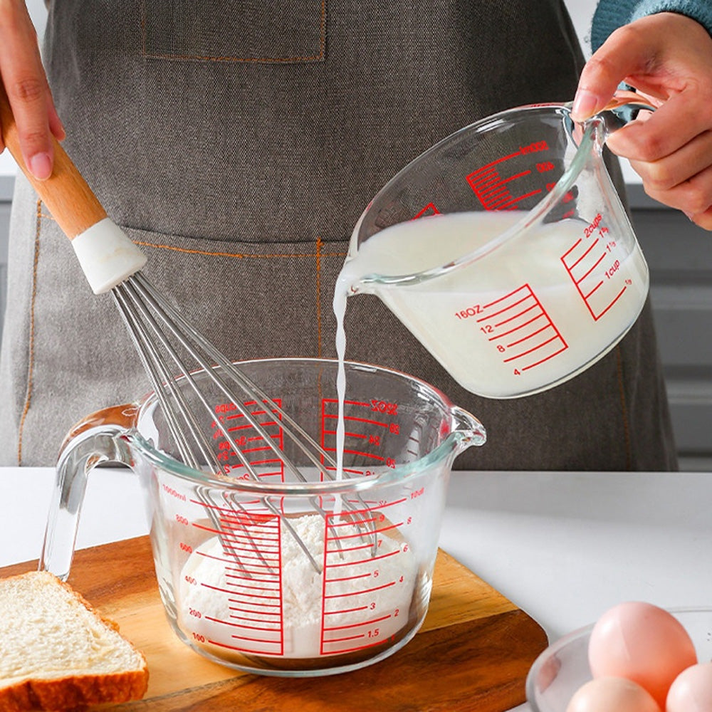 كوب قياس زجاجي مقاوم للحرارة