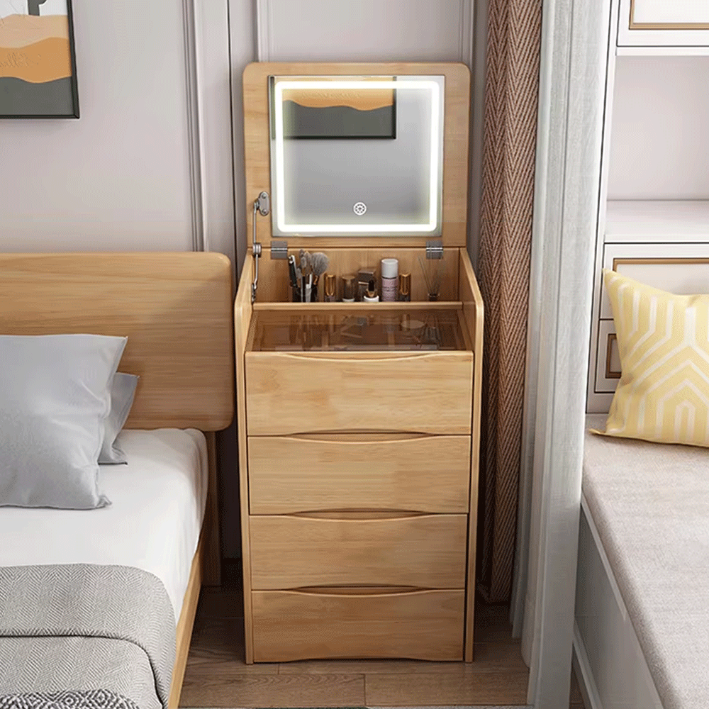 طاولة لمستحضرات التجميل مع مرآة مضيئة