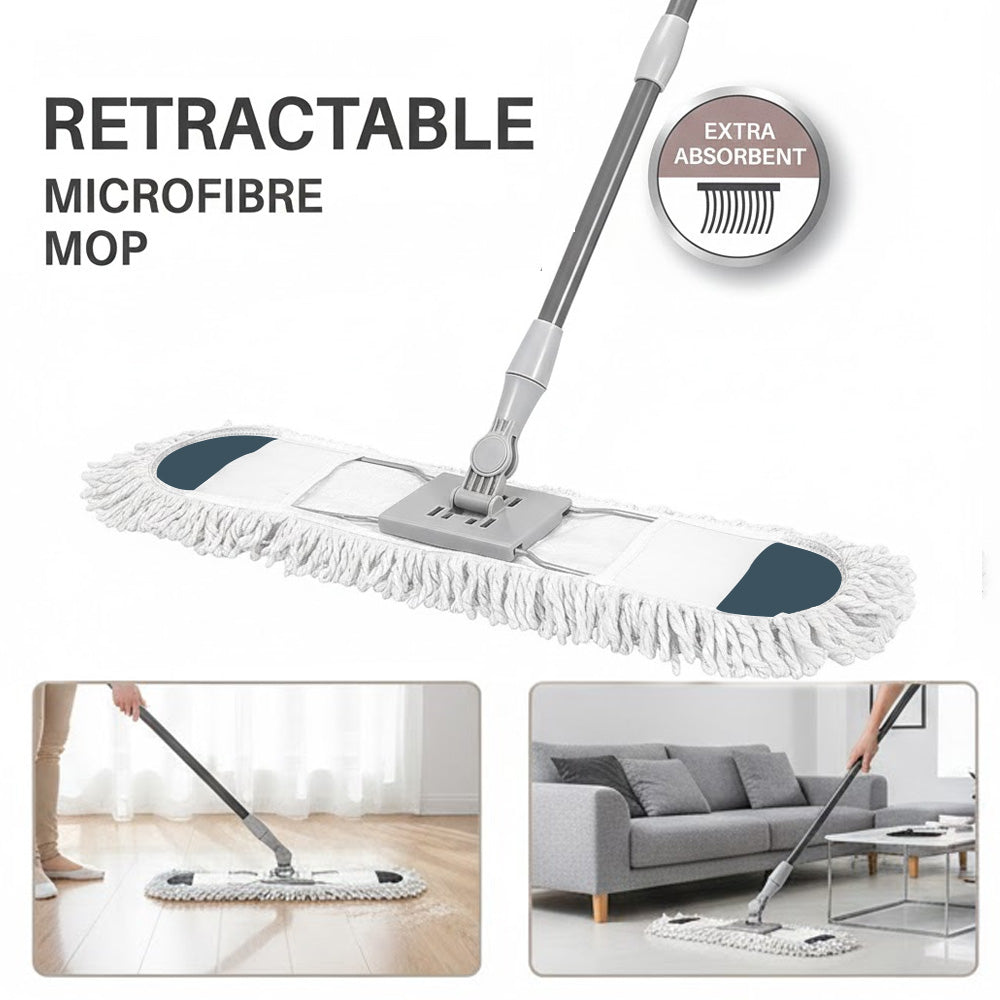 ممسحة مضفرة قابلة للسحب