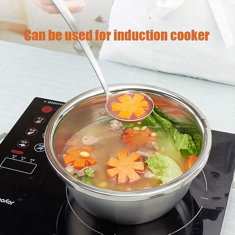 طقم مصفاة وحوض من الفولاذ المقاوم للصدأ (قطعتان)