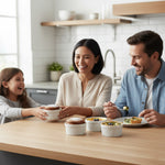 طبق كيك أبيض رامكين