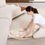 كرسي هزاز مع مظلة وألعاب قطيفة