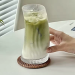 طقم أكواب زجاجية شفافة 4 قطع (500 مل)